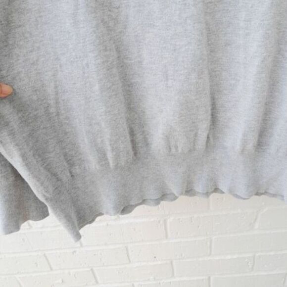 LANE BRYANT Double V-neck Pullover Contemporary Transitional Sweater sz: 18/20 - Picture 3 of 8